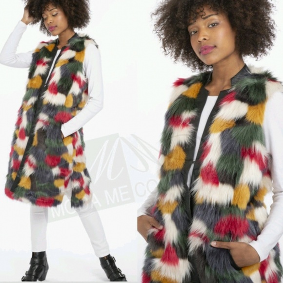 Statement Faux Fur Vest - Picture 4 of 4